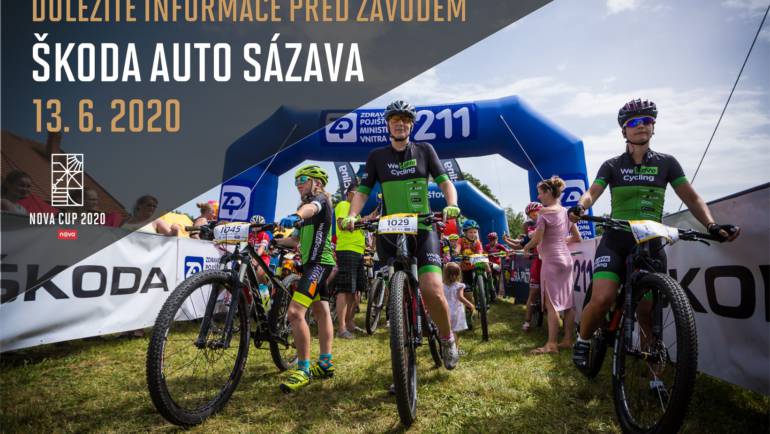 Důležité informace před závodem ŠKODA AUTO Sázava!