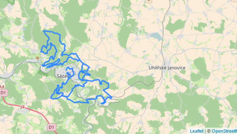 Trasa závodu ve vašem telefonu