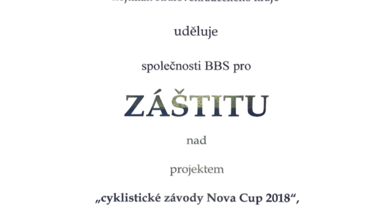 Nova Cup pod záštitou hejtmanů 