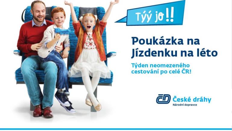 Přihlas se a cestuj zdarma s Českými dráhami