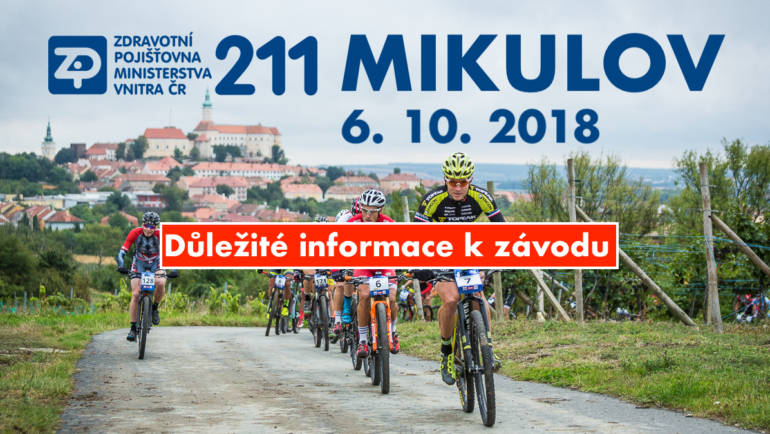 Důležité informace k závodu ZP 211 Mikulov