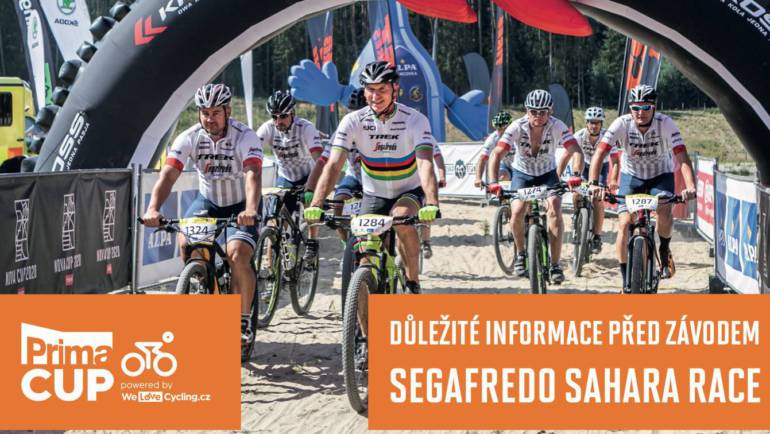 Důležité informace před závodem Segafredo Sahara Race